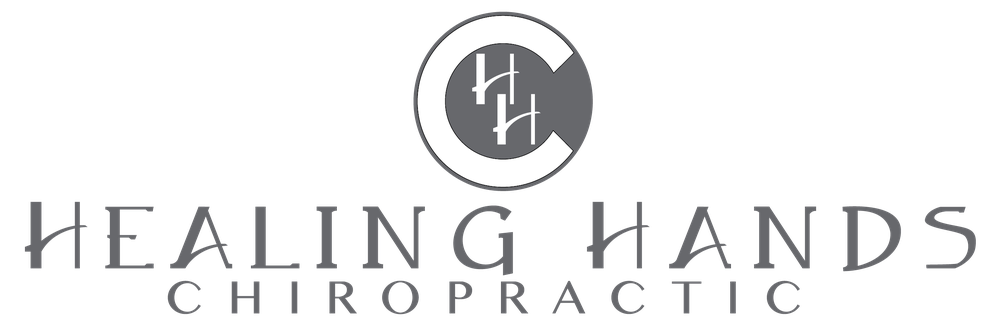 Healing Hands logo GREY darker (proposed header logo, Oct 2026) Healing Hands Chiropractic